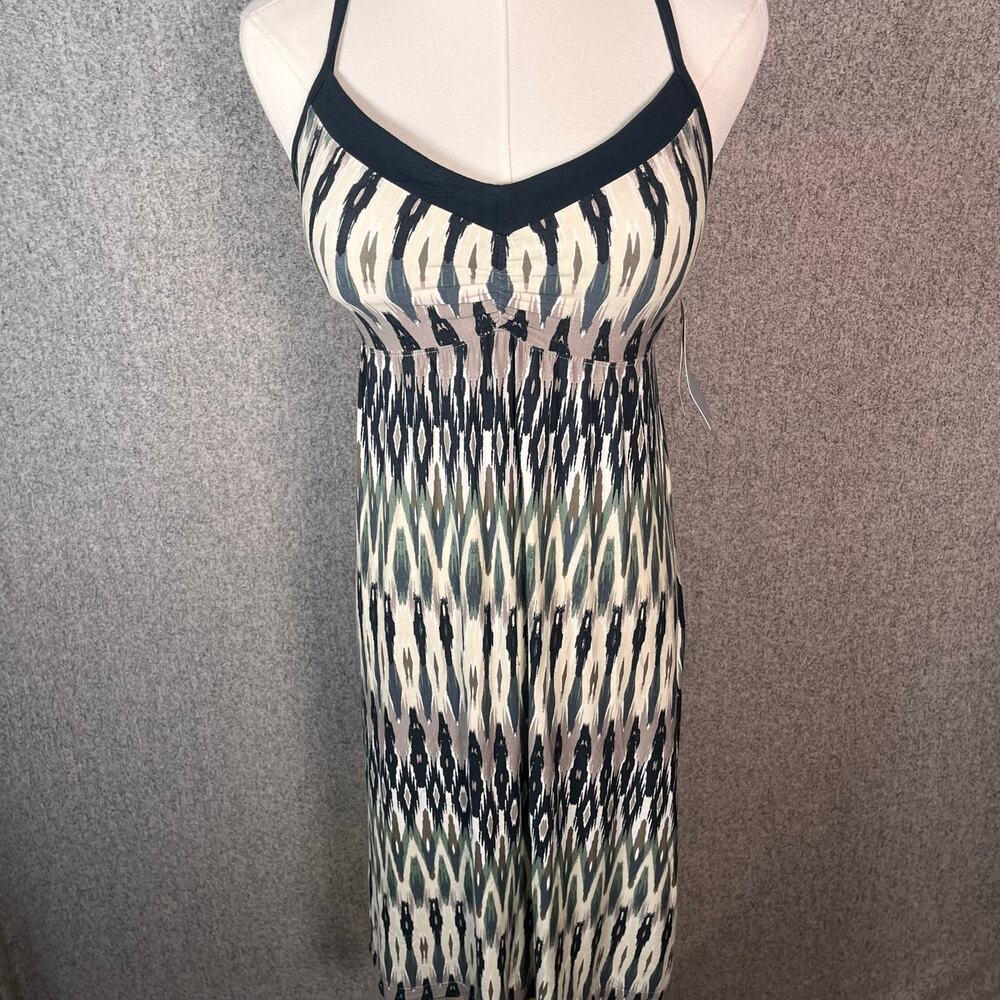 NWT Women's Restoration Tank Patterned Midi Dress Athleta Shelf Bra Size XS